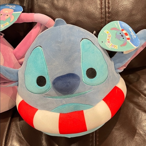 Disney Angel and Stitch Pink and Blue Plush Toys Squishmallows - Picture 5 of 7